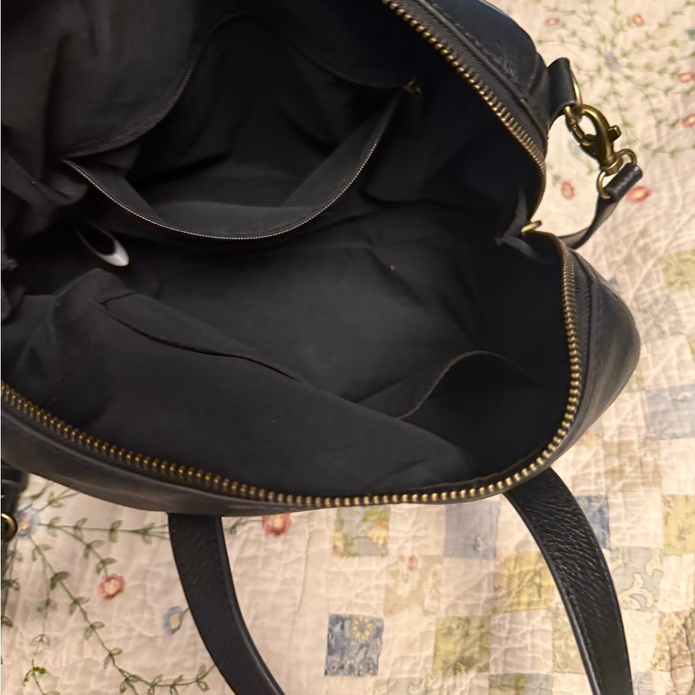 Fossil Black Leather Satchel Hailey Bag - Picture 4 of 5